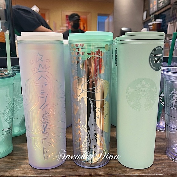 Starbucks Other - ⭐️Starbucks💚 Mermaid💛🤍Tumbler💚 set⭐️